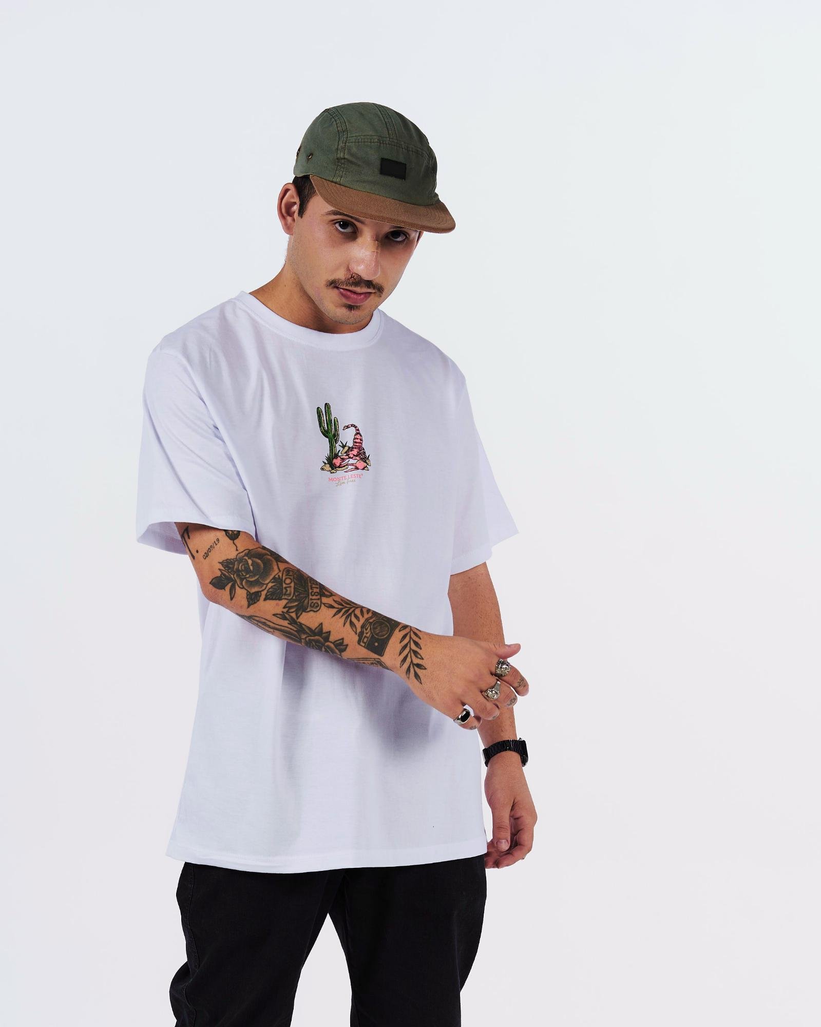 camisetas camiseta estampada monte leste scorpion branco p 1618669109320