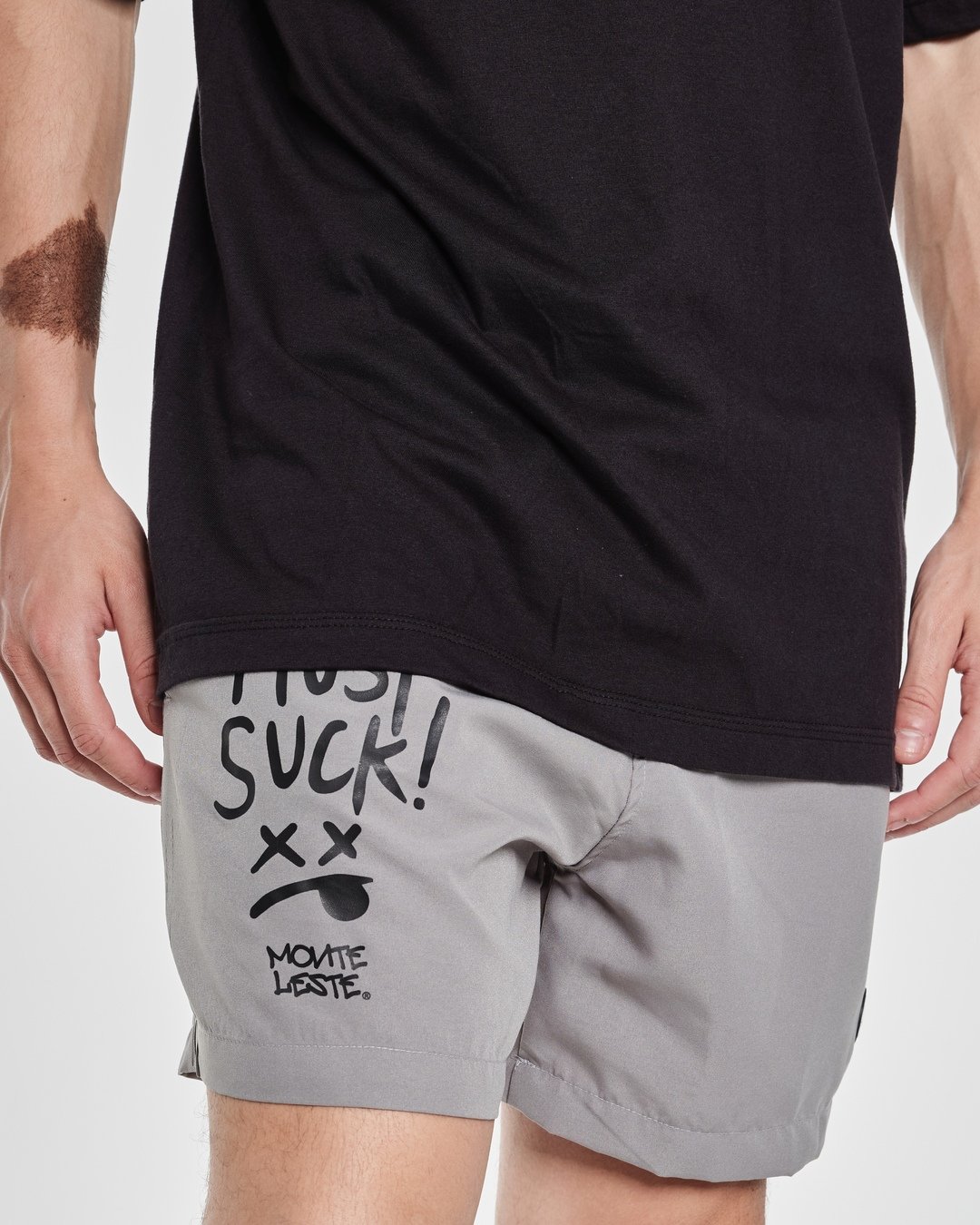 Shorts Bermuda d'água Wave - Being Cinza