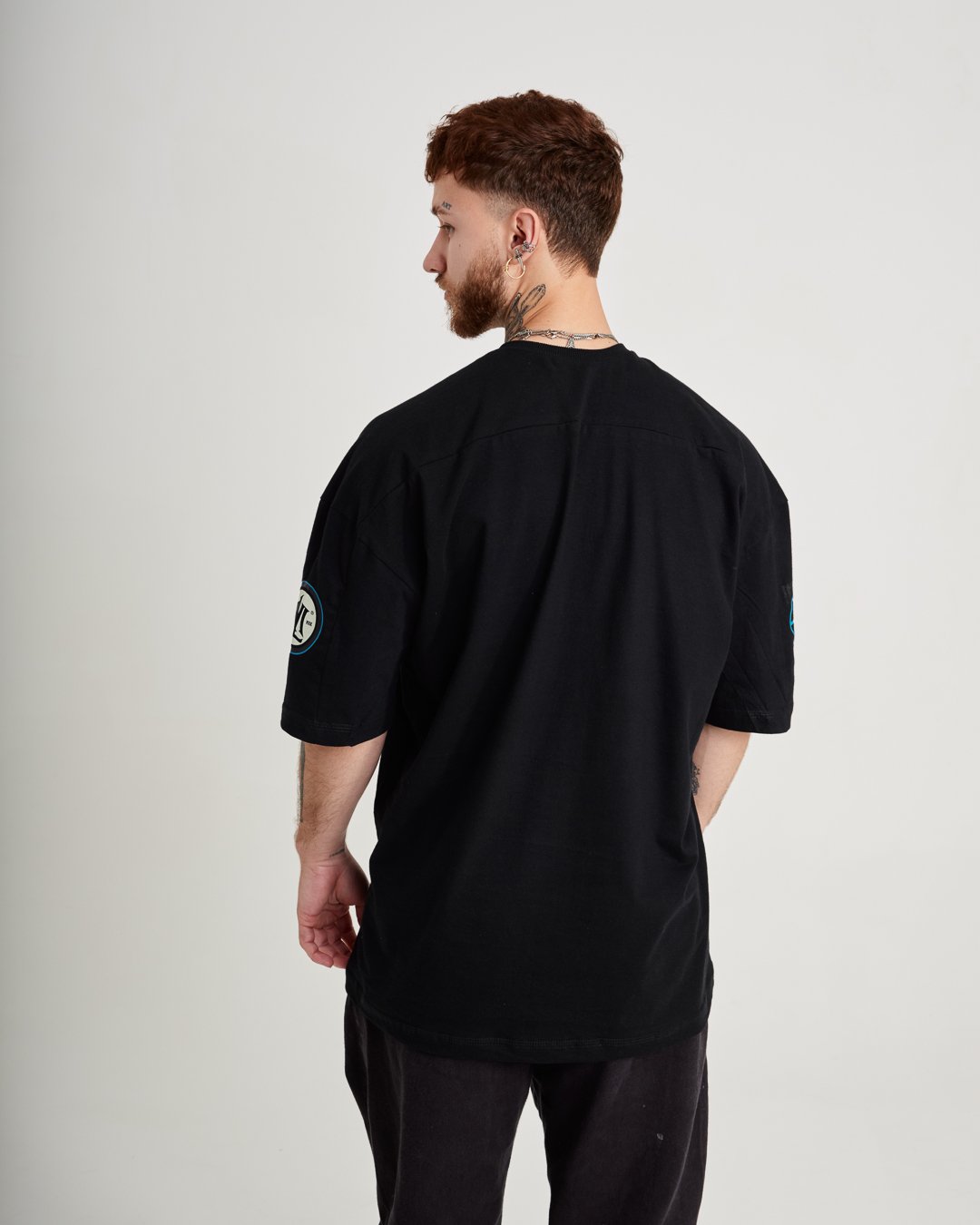 Camiseta Jersey Oversized - Pantera Preto