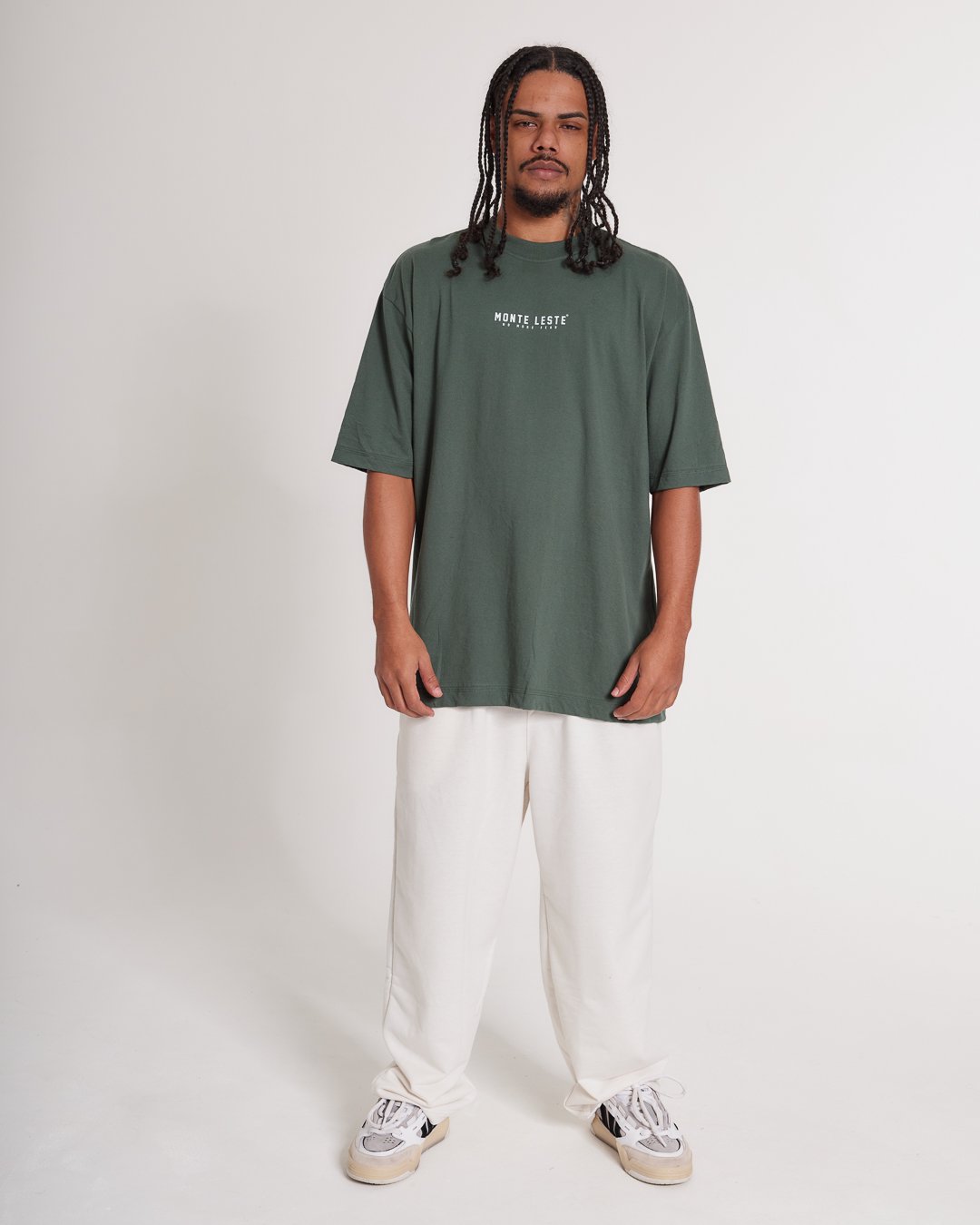 Camiseta Oversized Estampada Brave - Verde