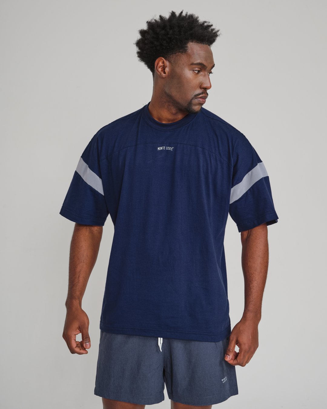 Deuxieme Classe BIG SLEEVE プルオーバー Camiseta Oversized Sleeve High - Marinho