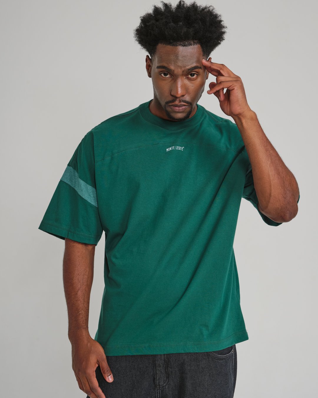 Camiseta Oversized Sleeve High - Verde