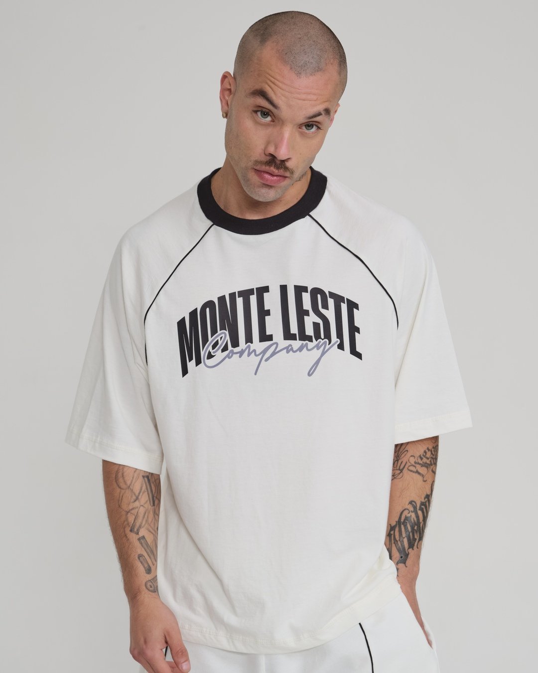 Camiseta Raglan Oversized Given - Off White