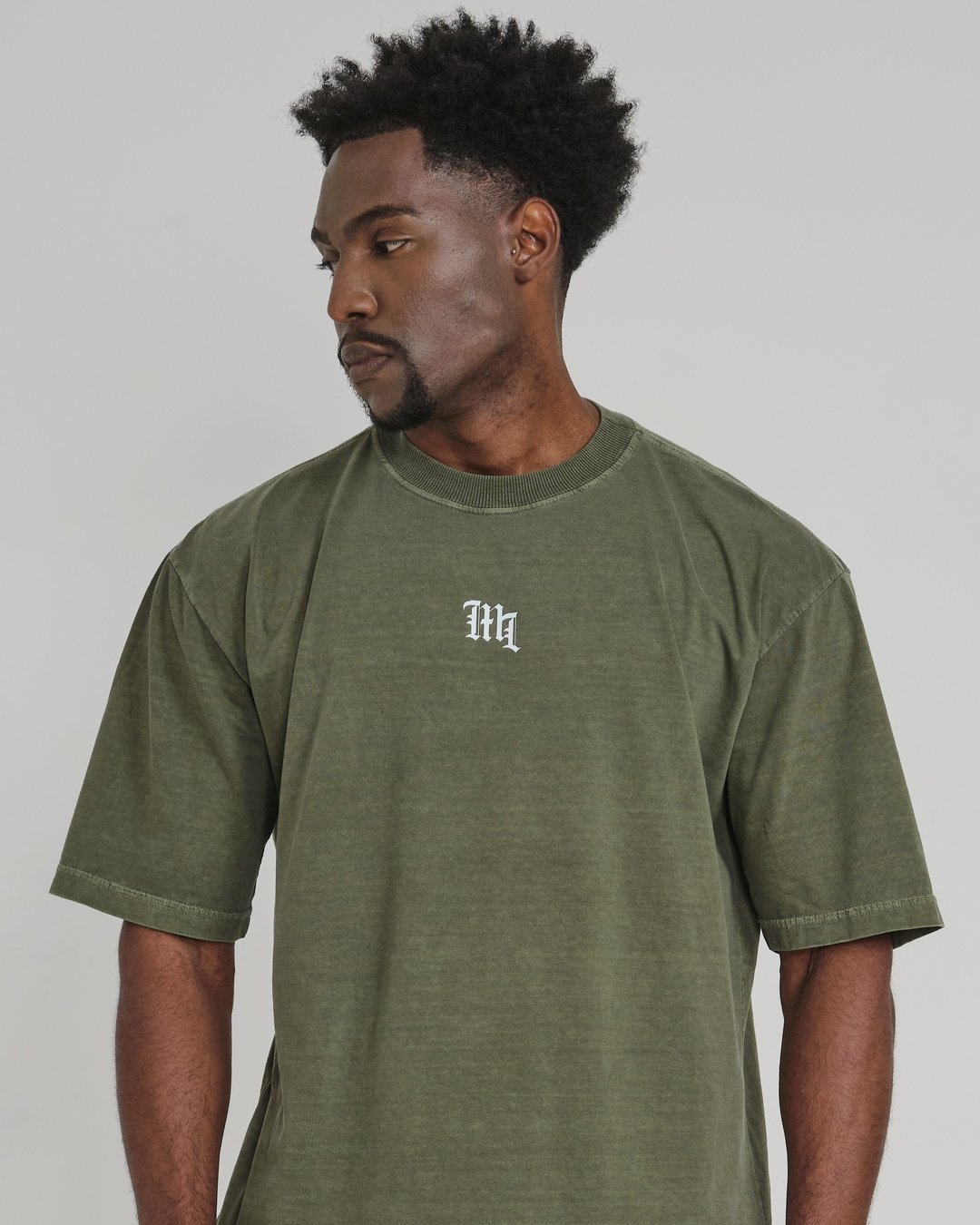 Camiseta Oversized ML - Verde Musgo