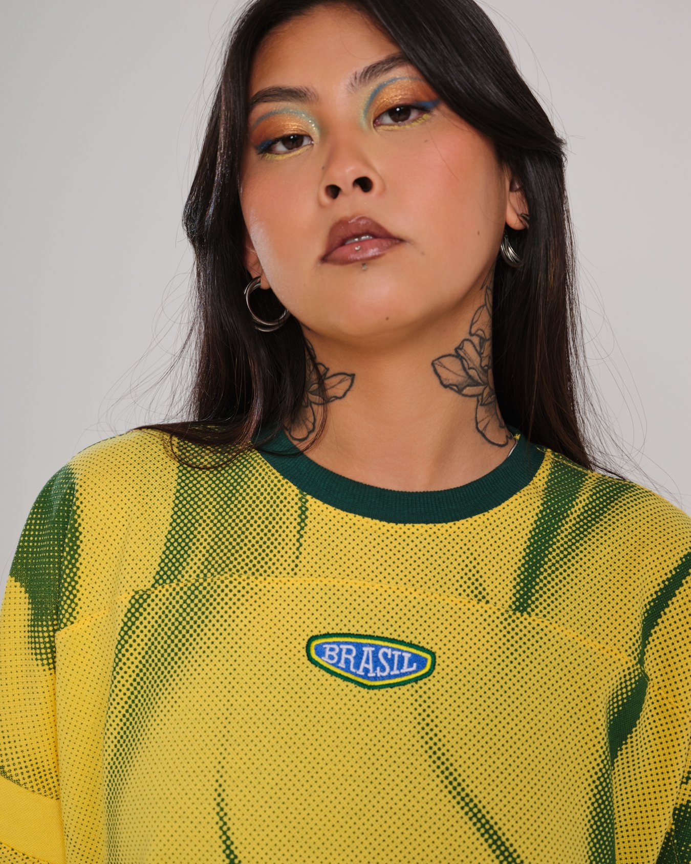Camiseta Oversized Sleeve Artilheiro - Amarelo