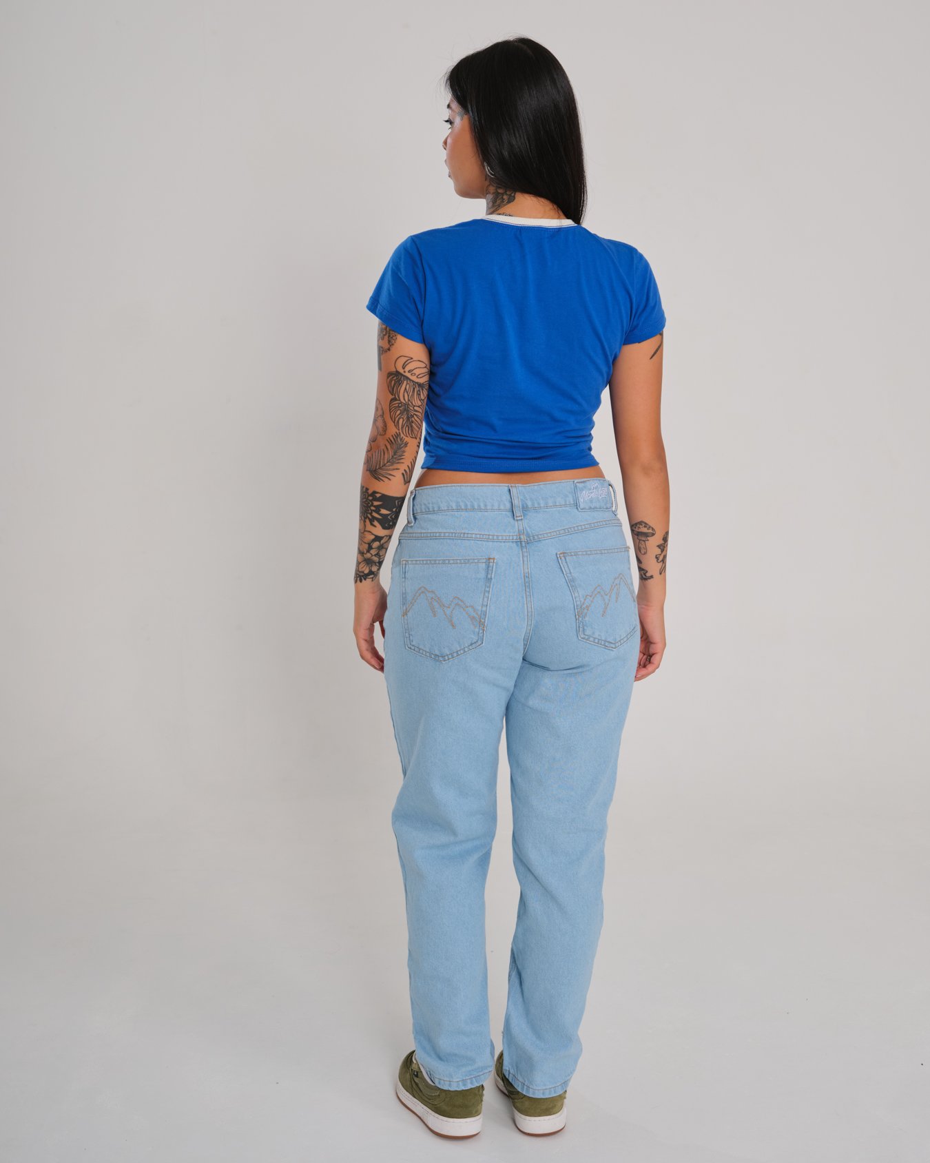 Camiseta Baby Tee Penta - Azul Royal