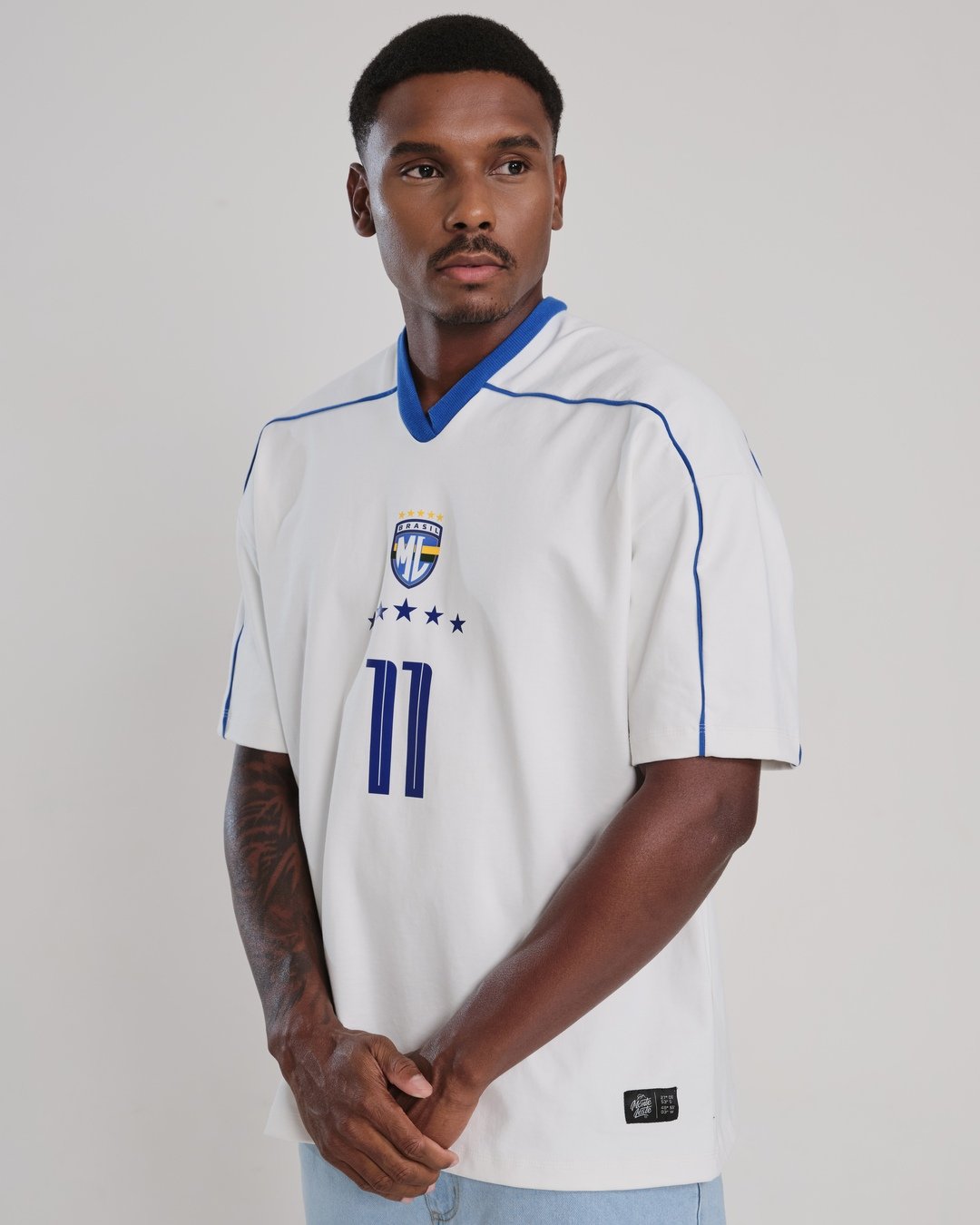 Camiseta Jersey Oversized 11 - Off White