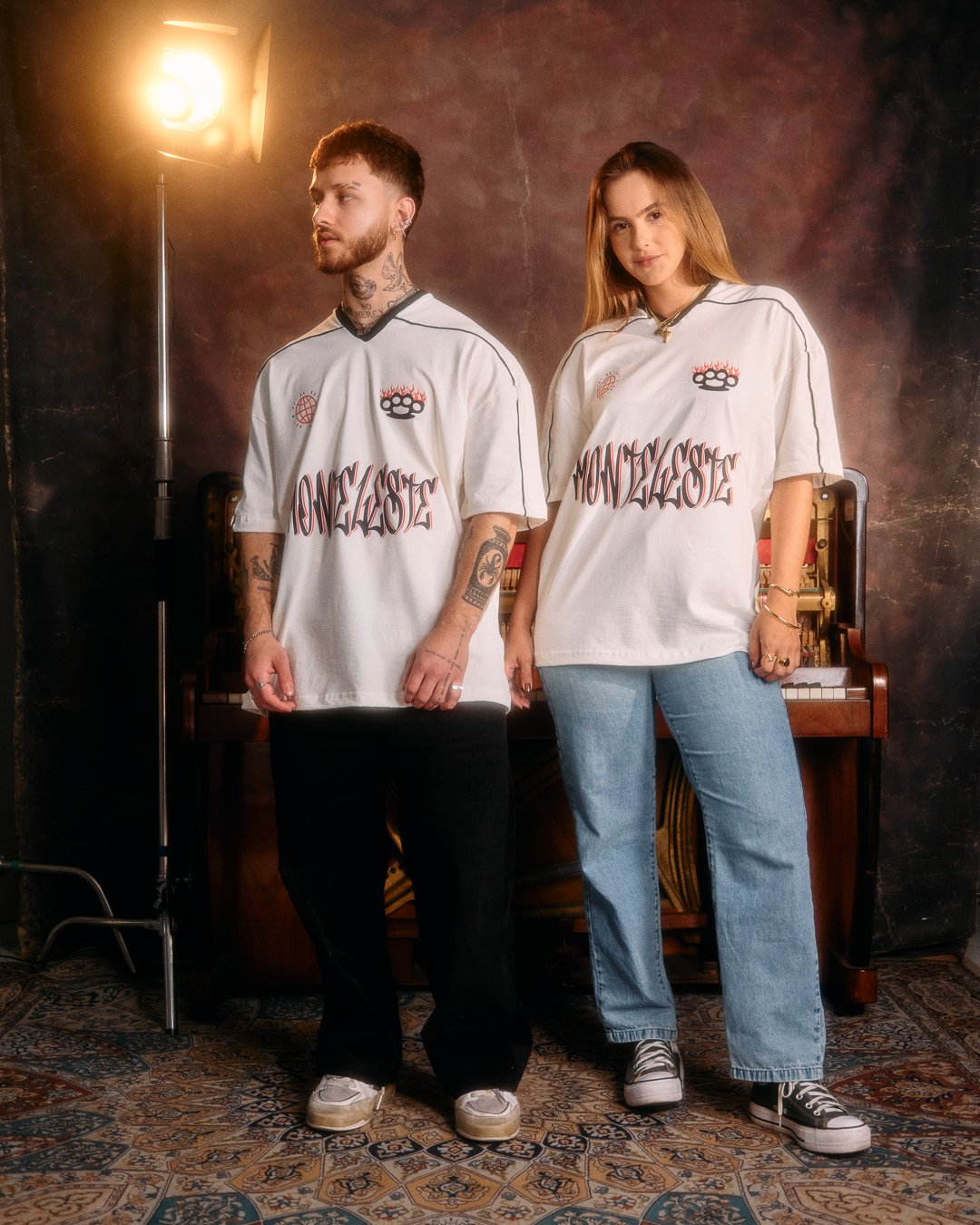 Camiseta Jersey Oversized - 30 Off White