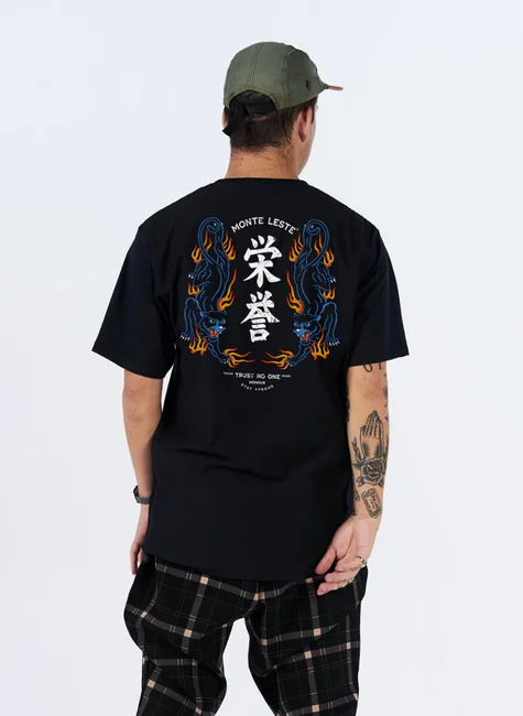 camisetas camiseta estampada monte leste fire tiger preto p 1630527185426