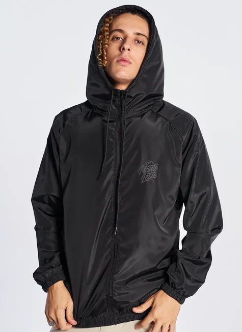 jaquetas jaqueta corta vento preto impermeavel p 1649961418671