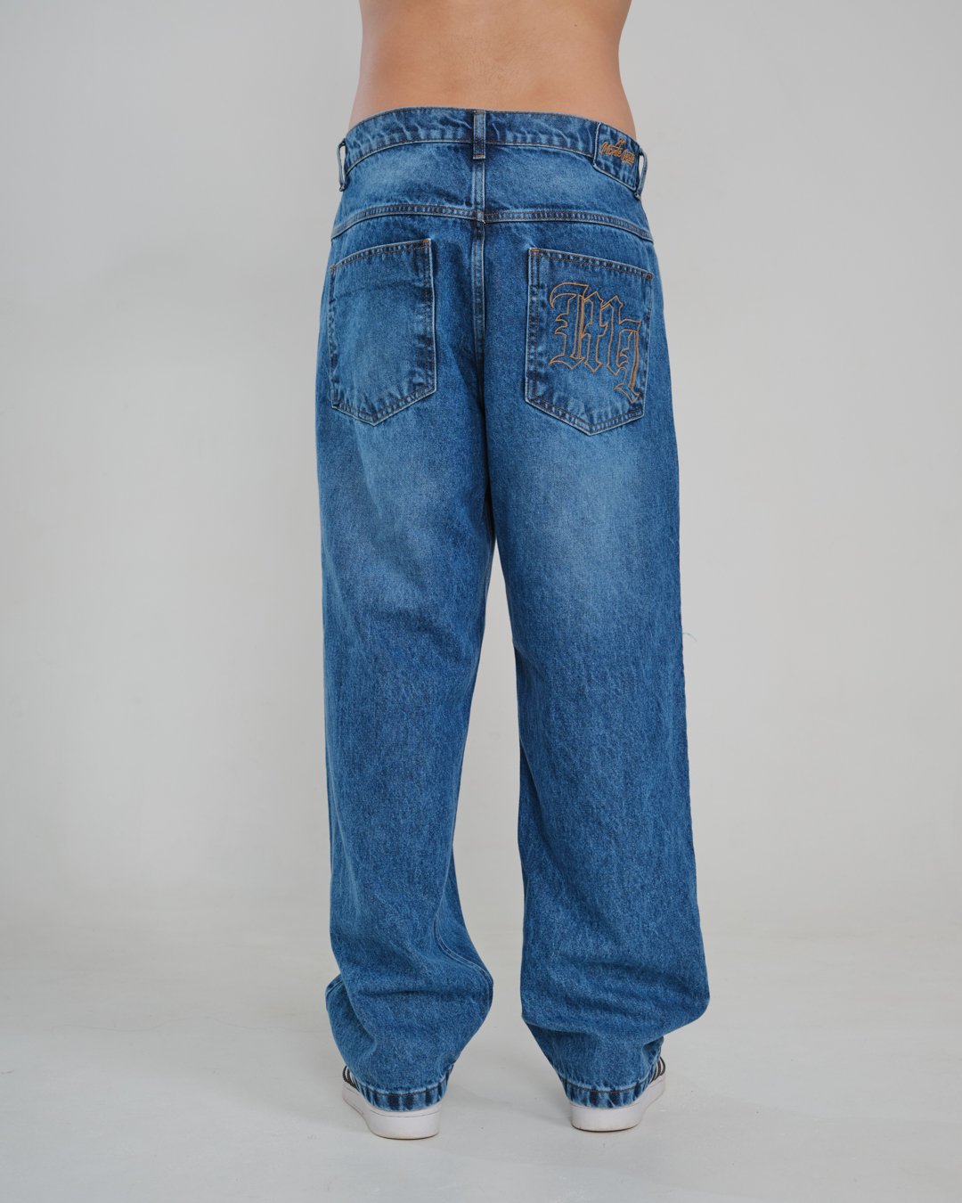 Calça Jeans Baggy - Azul Escuro