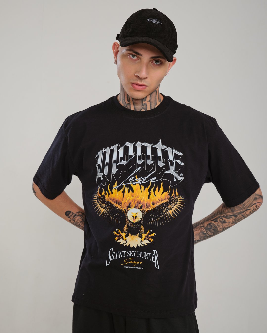 Camiseta Oversized Estampada Brave - Verde