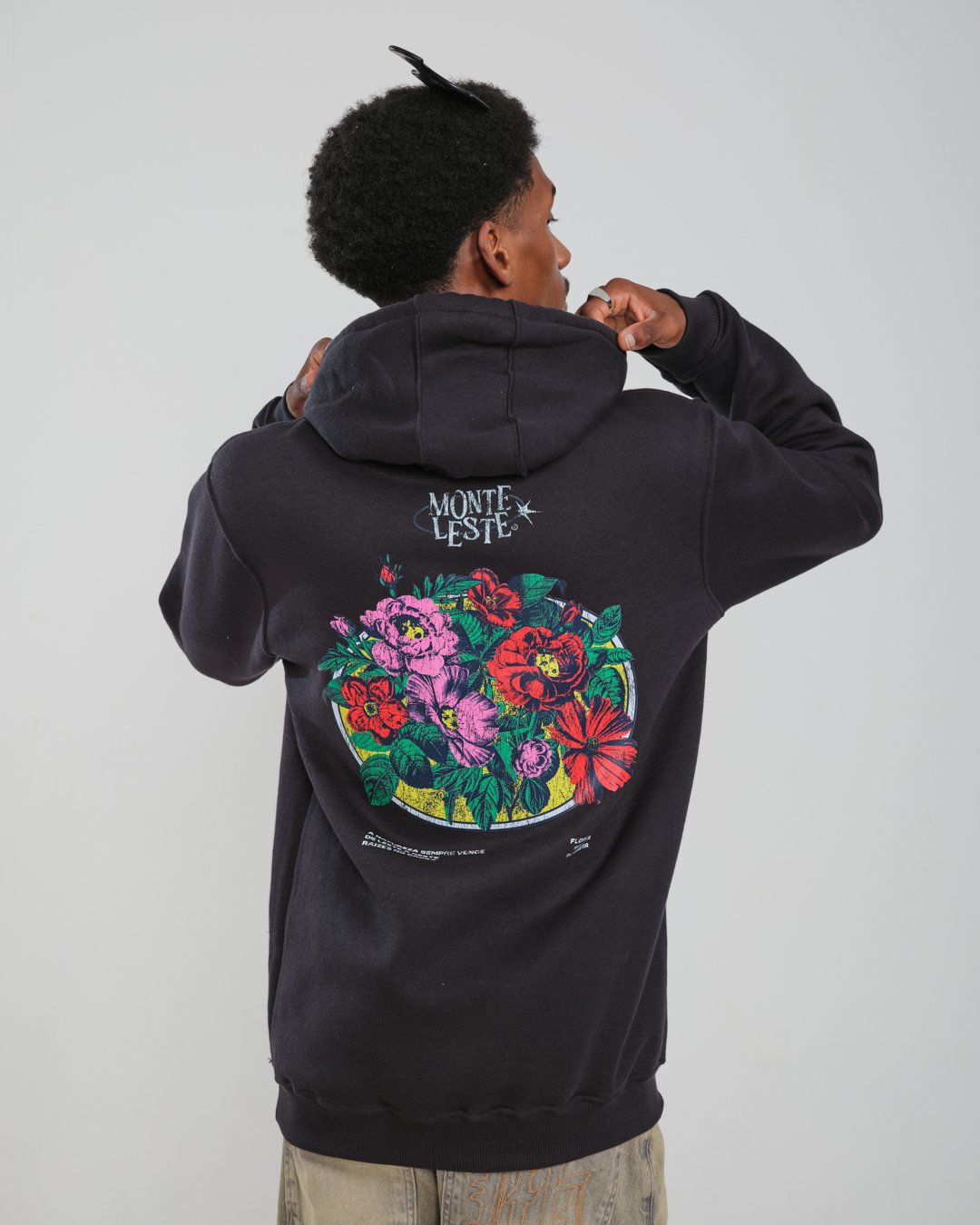 Jaqueta Moletom Oversized Capuz Lowrider - Preto