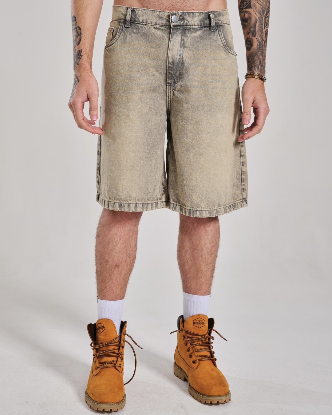 jorts jeans areia